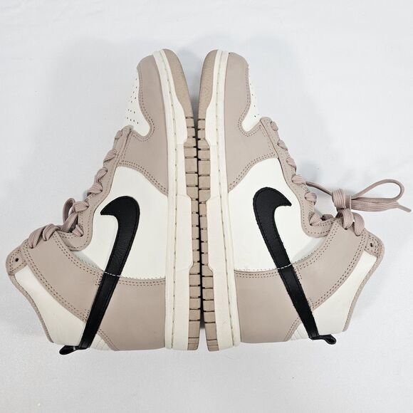 Nike Dunk High "Fossil Stone" Beige Black Sail DD1869-200 Women’s US 5.5 - Picture 6 of 8